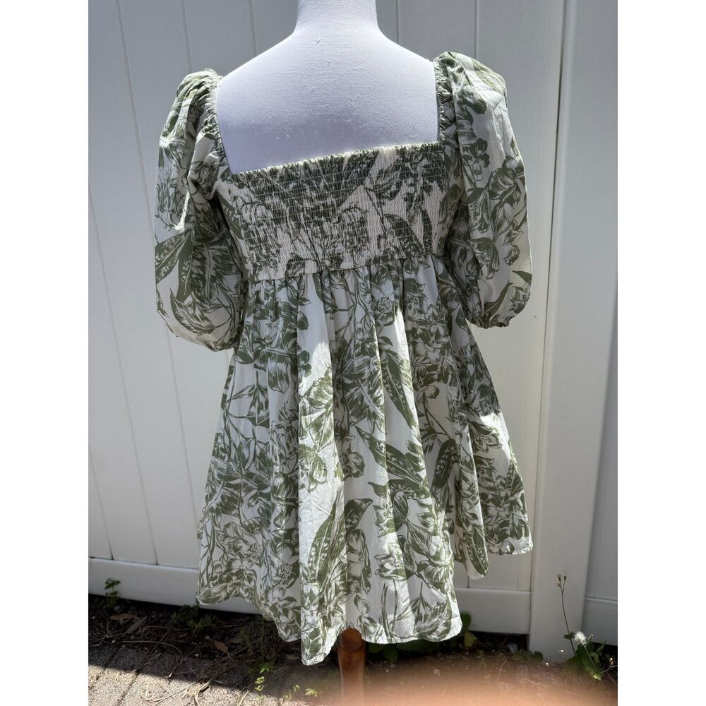 Abercrombie & Fitch Emerson Poplin Puff Sleeve Mini Dress - Picture 5 of 8